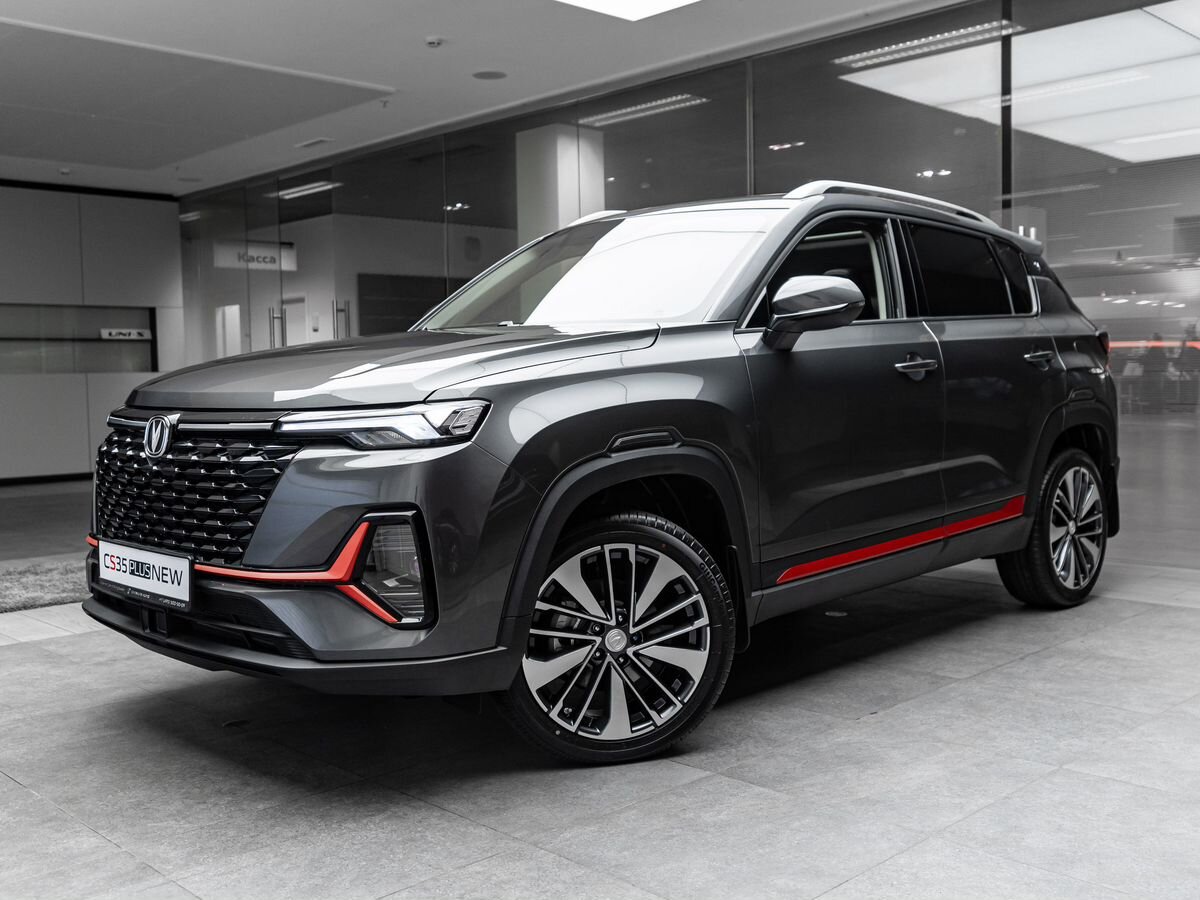 Автомобиль Changan CS35PLUS I [рестайлинг] 1.4 AMT (150 л.с.) Tech Серый 2025 новый