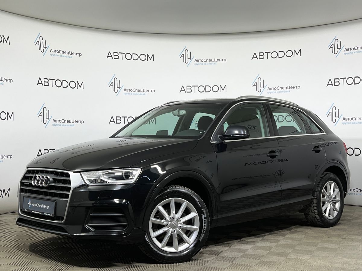 Автомобиль Audi Q3 I (8U) [рестайлинг] 2.0 AMT 4WD (220 л.с.) Design Чёрный 2014 с пробегом 97 685 км