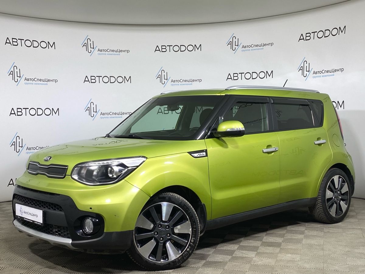 Автомобиль Kia Soul II [рестайлинг] 2.0 AT (150 л.с.) Luxe Зелёный 2019 с пробегом 146 522 км
