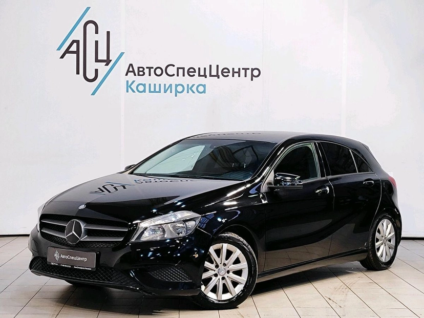 Автомобиль Mercedes-Benz A-Класс III поколение (W176) 180 1.6 AMT (122 л.с.) Base Чёрный 2013 с пробегом 176 132 км