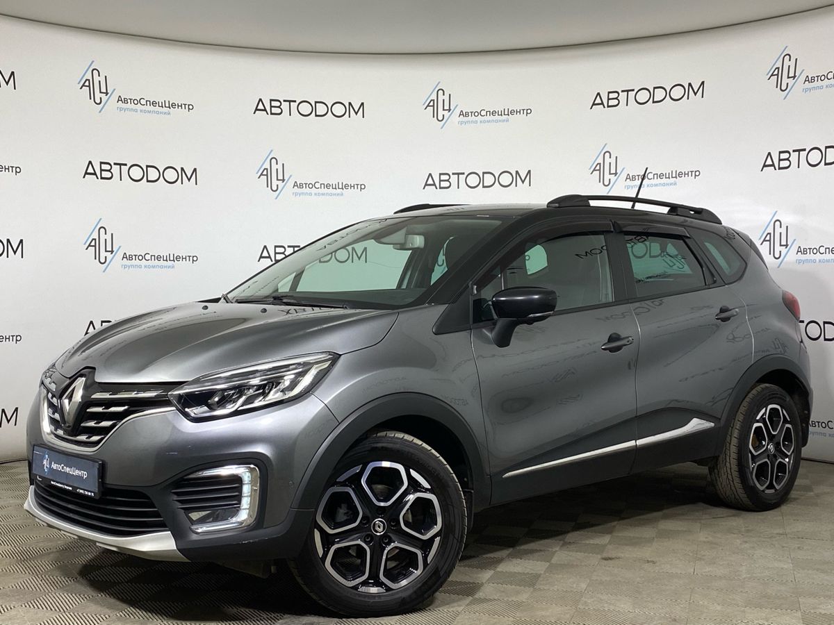 Автомобиль Renault Kaptur I [рестайлинг] 1.3 CVT (150 л.с.) Prime Серый 2020 с пробегом 96 786 км