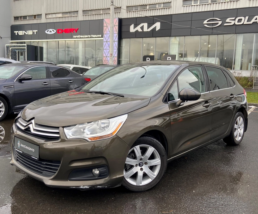 Автомобиль Citroen C4 II поколение 1.6 AT (120 л.с.) Exclusive Коричневый 2013 с пробегом 76 000 км