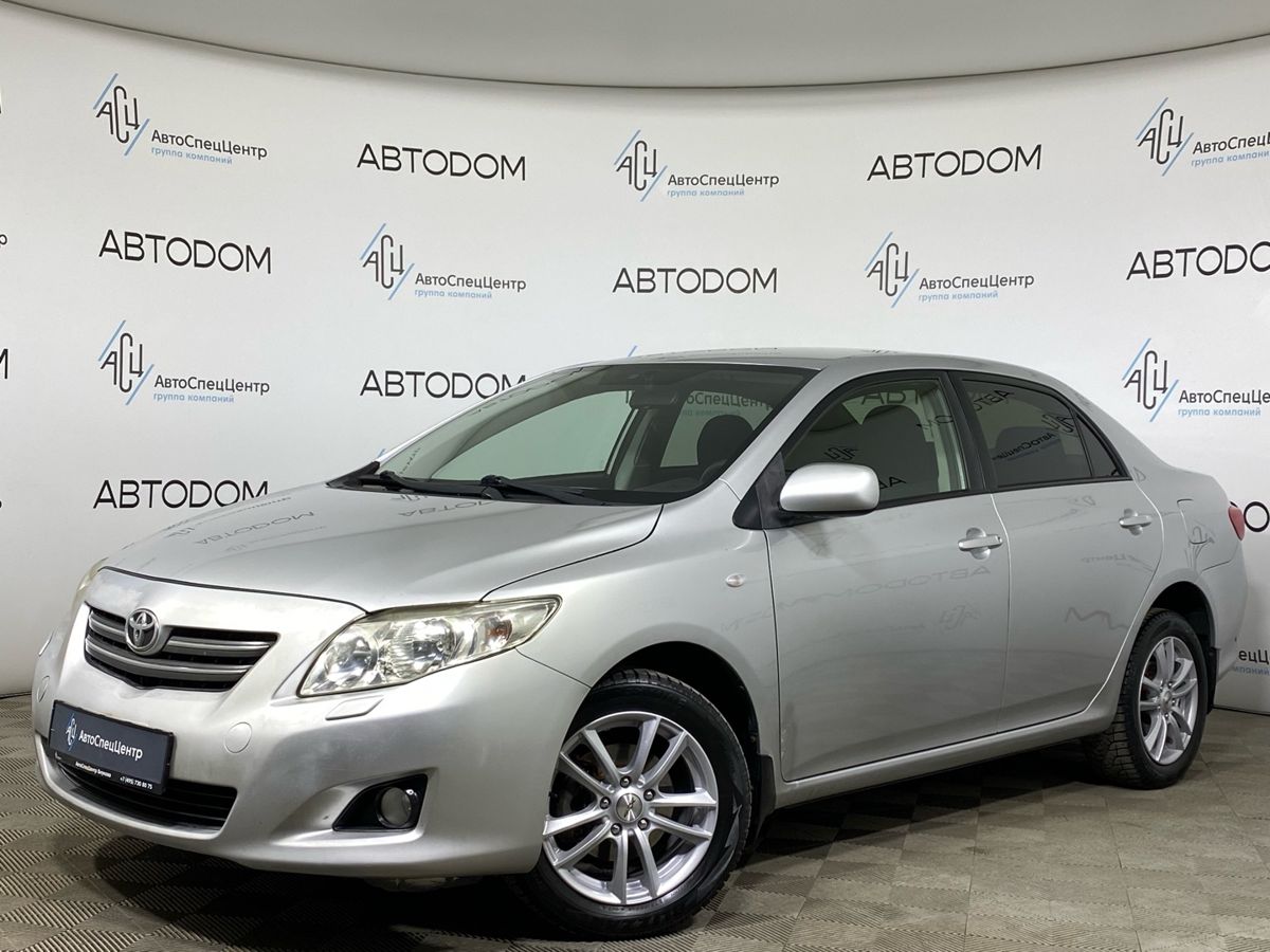 Автомобиль Toyota Corolla X поколение (E140/E150) 1.6 AT (124 л.с.) Base Серебристый 2007 с пробегом 313 400 км