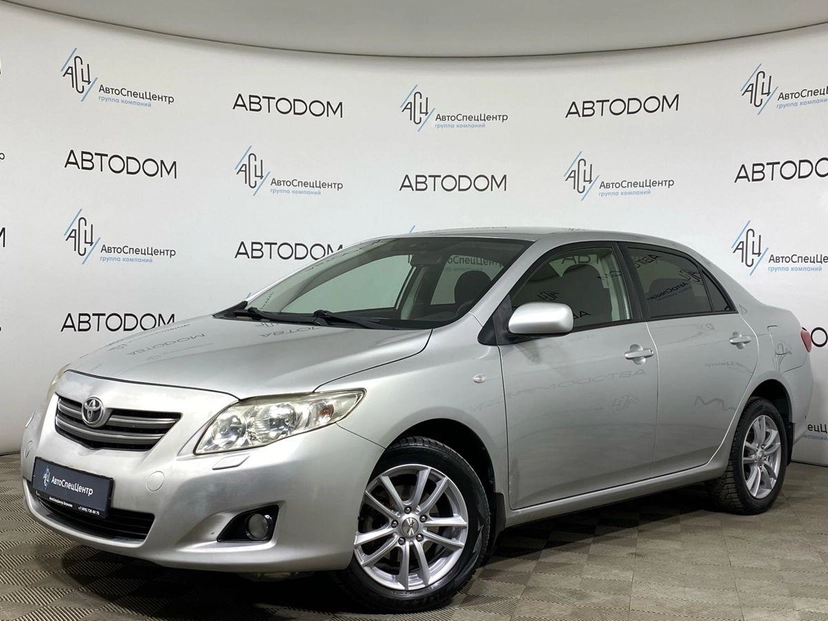 Автомобиль Toyota Corolla X поколение (E140/E150) 1.6 AT (124 л.с.) Base Серебристый 2007 с пробегом 313 400 км