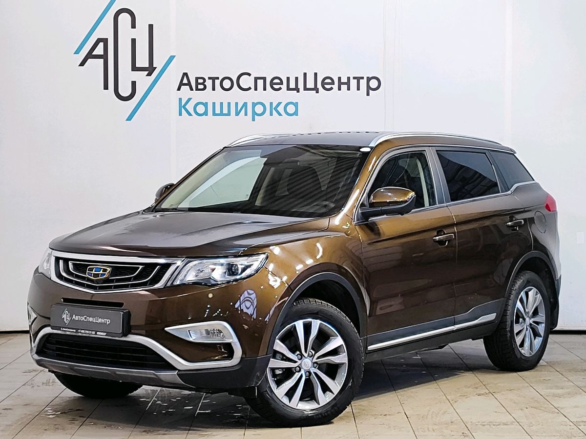 Автомобиль Geely Atlas I поколение 2.4 AT 4WD (149 л.с.) Luxury Коричневый 2021 с пробегом 19 522 км