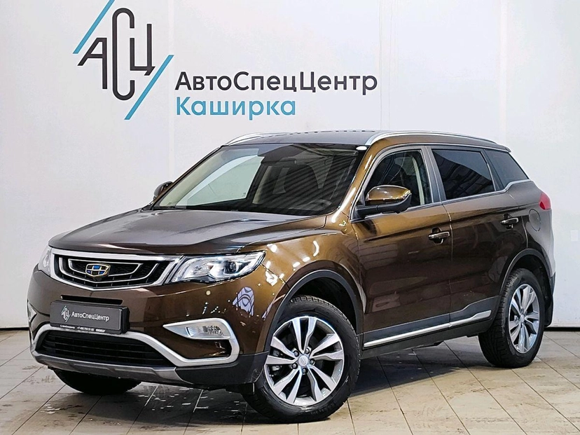 Автомобиль Geely Atlas I поколение 2.4 AT 4WD (149 л.с.) Luxury Коричневый 2021 с пробегом 19 522 км