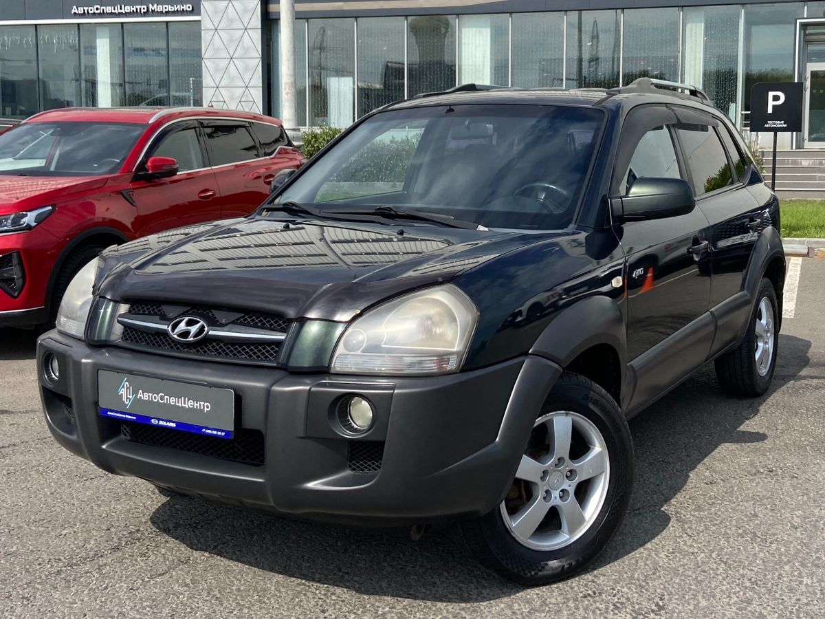 Hyundai Tucson I поколение 2.0 AT 4WD (140 л.с.) GLS Зелёный 2008 с пробегом 217 000 км