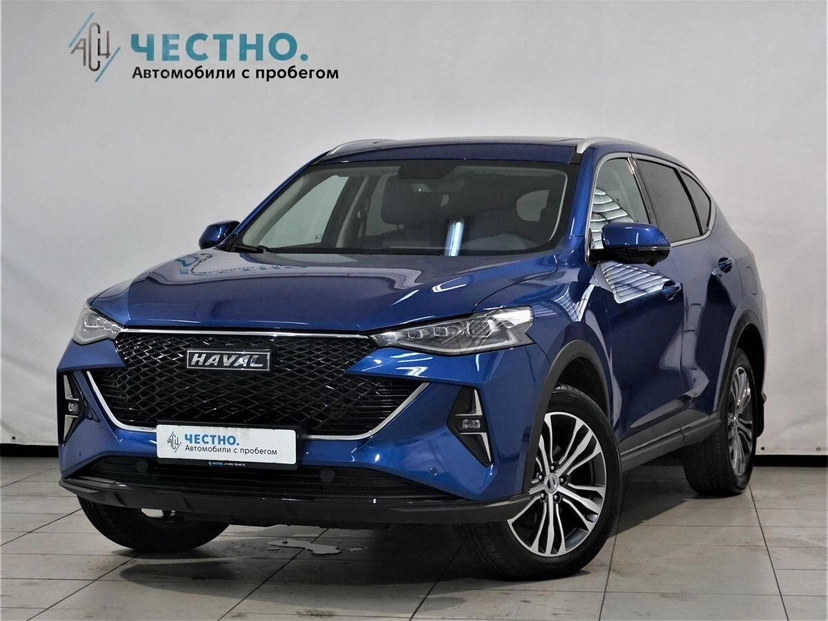 Автомобиль Haval F7 I поколение 1.5 AMT 4WD (150 л.с.) Premium Синий 2022 с пробегом 4 539 км