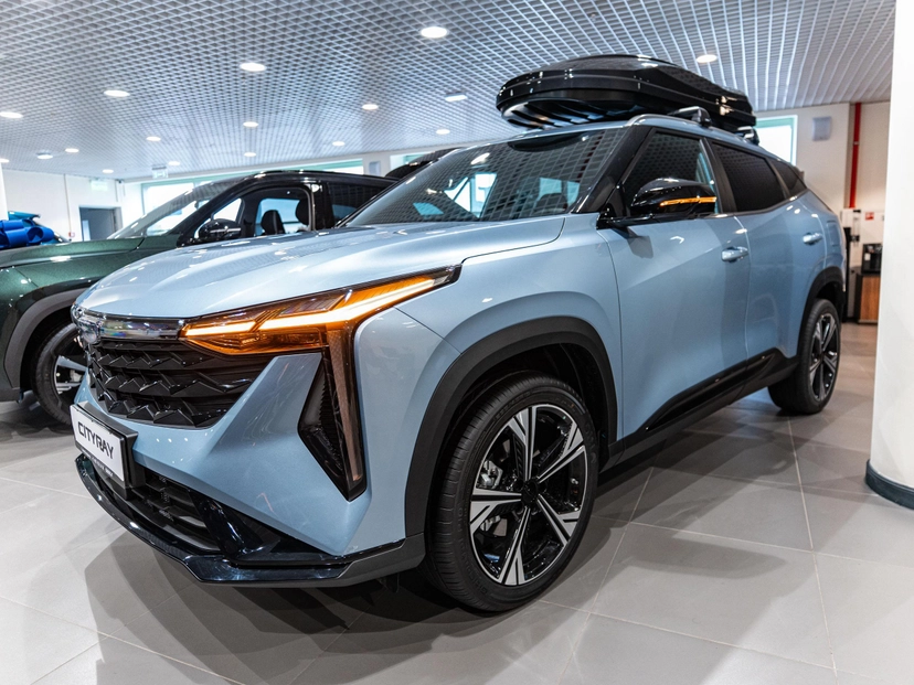 Автомобиль Geely Cityray I поколение 1.5 AMT (147 л.с.) Comfort Голубой 2025 новый