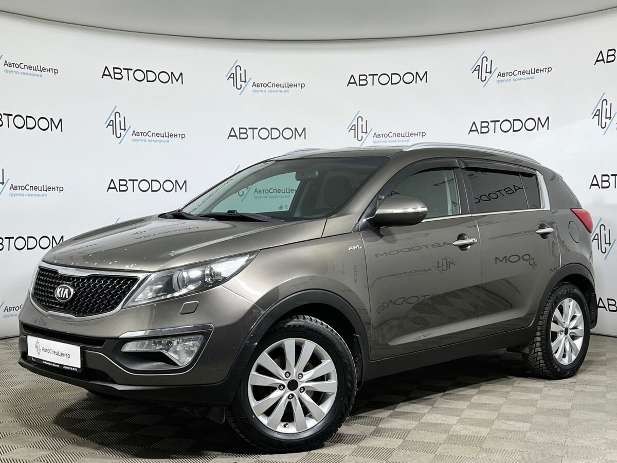 Автомобиль Kia Sportage III [рестайлинг] 2.0 AT 4WD (150 л.с.) Prestige Серый 2015 с пробегом 224 118 км