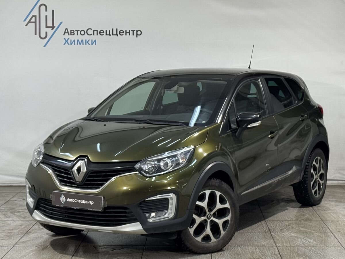 Автомобиль Renault Kaptur I поколение 1.6 CVT (114 л.с.) Base Зелёный 2016 с пробегом 163 000 км
