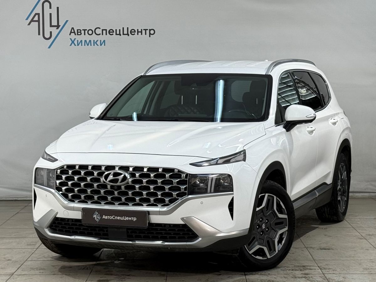 Автомобиль Hyundai Santa Fe IV (TM) [рестайлинг] 3.5 AT 4WD (249 л.с.) Prestige Белый 2021 с пробегом 194 000 км