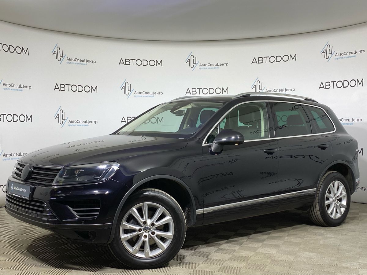 Volkswagen Touareg II [рестайлинг] 3.0d AT 4WD (204 л.с.) Base Чёрный 2015 с пробегом 224 965 км