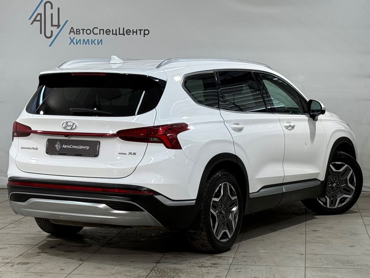 Автомобиль Hyundai Santa Fe IV (TM) [рестайлинг] 3.5 AT 4WD (249 л.с.) Prestige Белый 2021 с пробегом 194 000 км