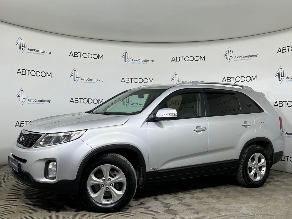Kia Sorento II [рестайлинг] 2.2d AT 4WD (197 л.с.) Luxe Серебристый 2019 с пробегом 171 500 км