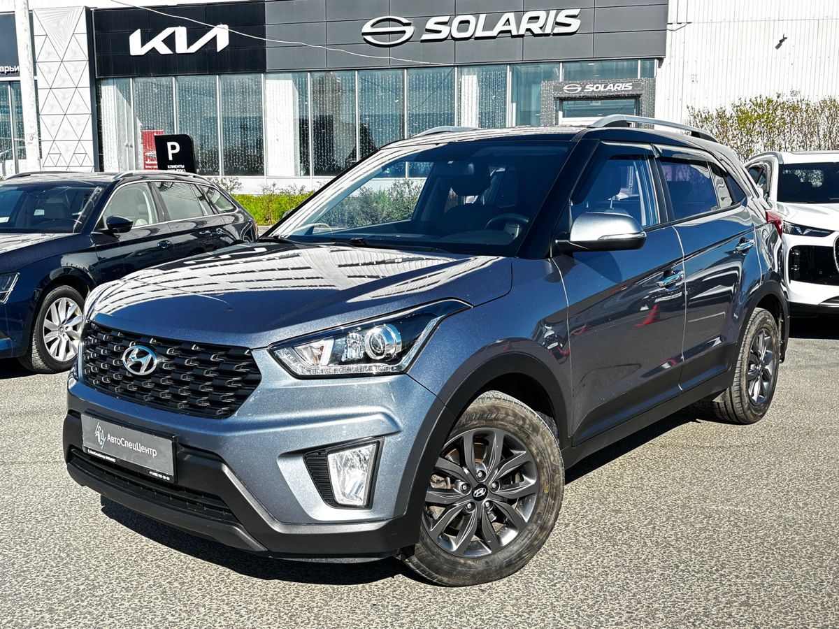 Hyundai Creta I [рестайлинг] 2.0 AT 4WD (149 л.с.) Travel + Advanced + Двухцветная Окраска Кузова Серый 2021 с пробегом 100 457 км