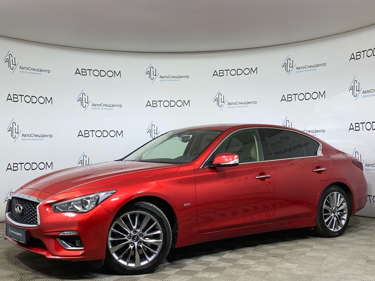 Infiniti Q50 I [рестайлинг] 2.0 AT (211 л.с.) Luxe Красный 2017 с пробегом 119 233 км