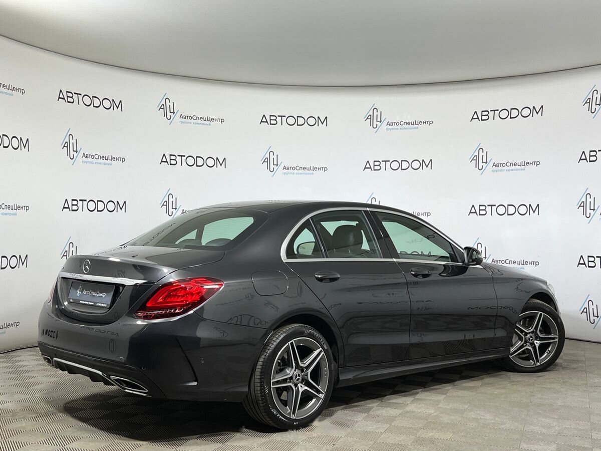 Mercedes-Benz C-Класс IV (W205/S205/C205) [рестайлинг] 180 1.5 AT (150 л.с.) Sport Чёрный 2020 с пробегом 76 154 км