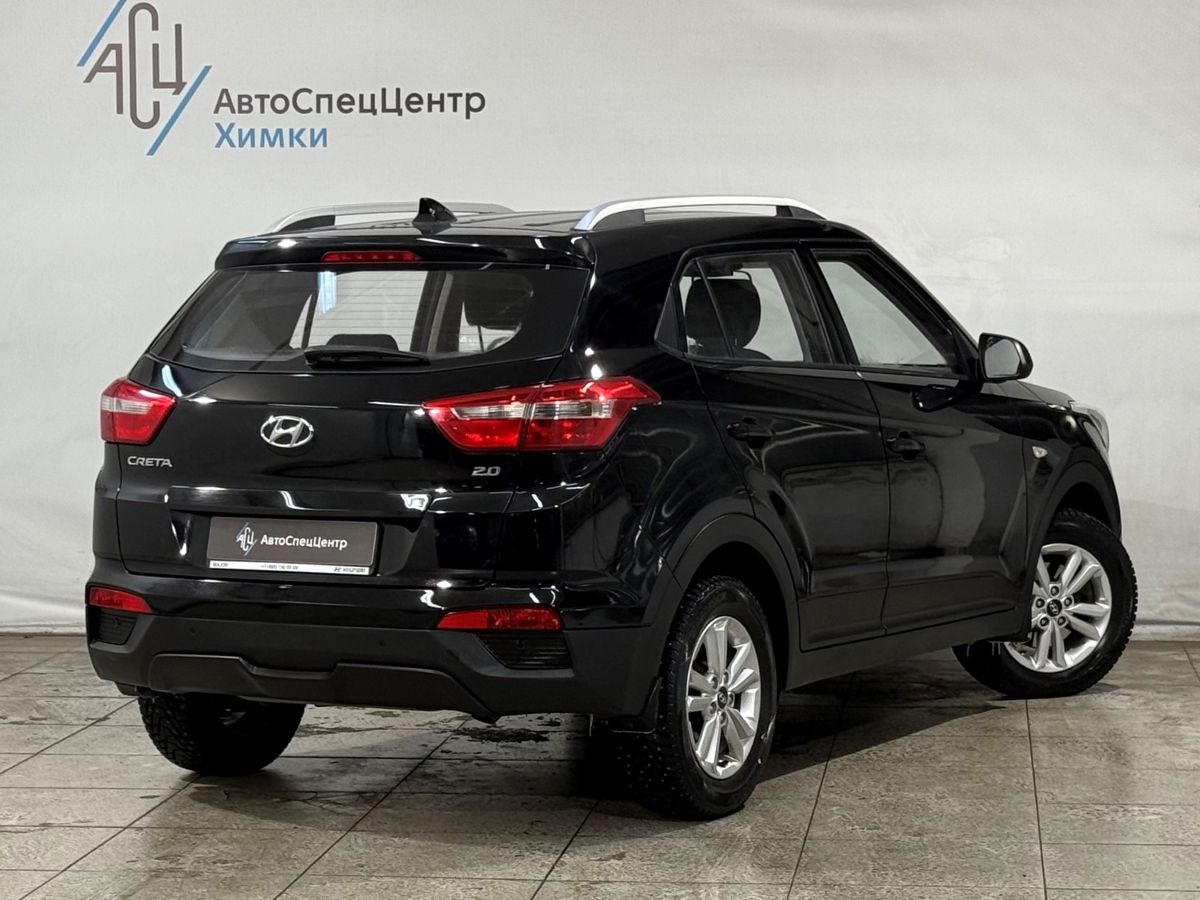 Автомобиль Hyundai Creta I поколение 2.0 AT (149 л.с.) Base Чёрный 2019 с пробегом 89 000 км