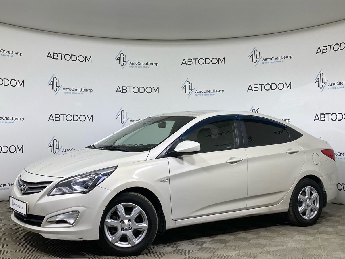 Hyundai Solaris I [рестайлинг] 1.4 MT (107 л.с.) Active Серебристый 2016 с пробегом 190 000 км