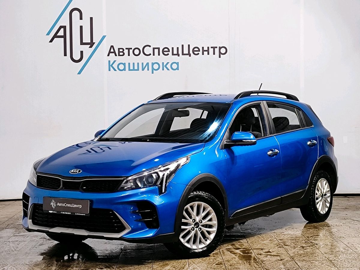 Автомобиль Kia Rio IV [рестайлинг] 1.6 AT (123 л.с.) Luxe Синий 2021 с пробегом 72 448 км