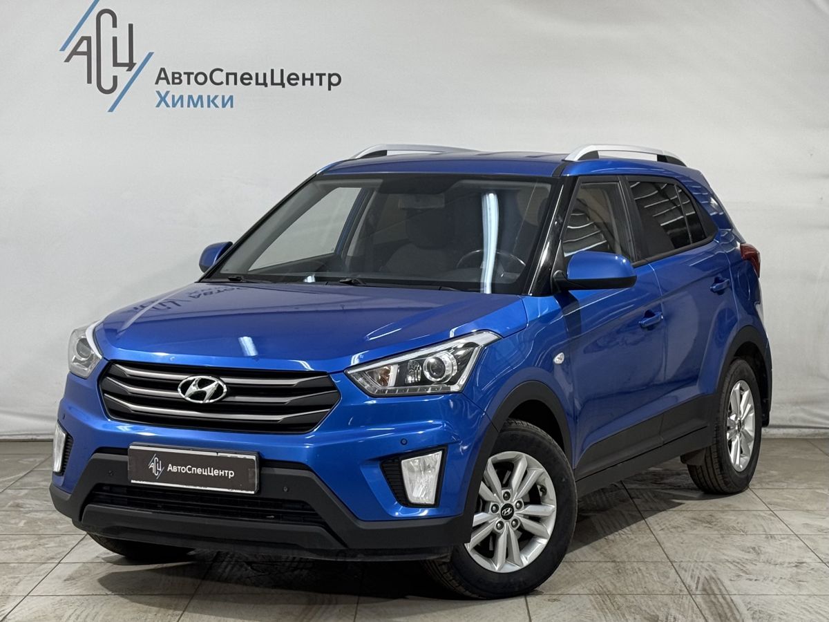 Автомобиль Hyundai Creta I поколение 2.0 AT (149 л.с.) Comfort 2019 Синий 2018 с пробегом 190 000 км