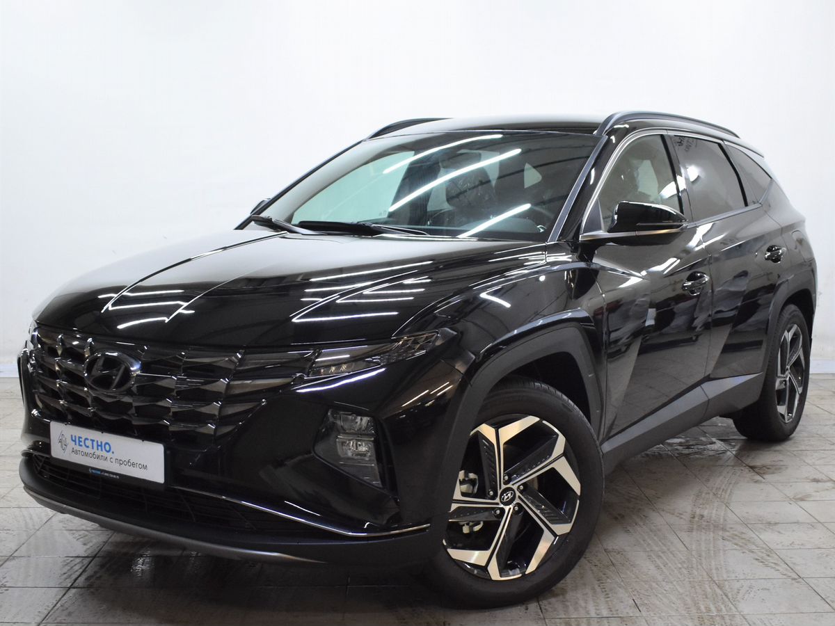 Автомобиль Hyundai Tucson IV поколение 2.5 AT 4WD (190 л.с.) Prestige Черный 2022 с пробегом 121 км