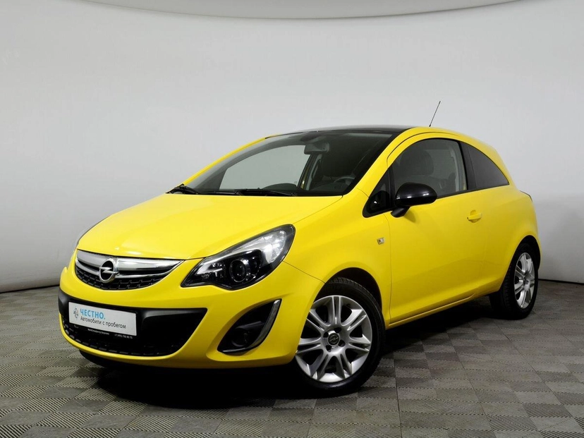 Автомобиль Opel Corsa IV (D) [2-й рестайлинг] 1.4 AT (100 л.с.) Color Edition Жёлтый 2013 с пробегом 87 900 км