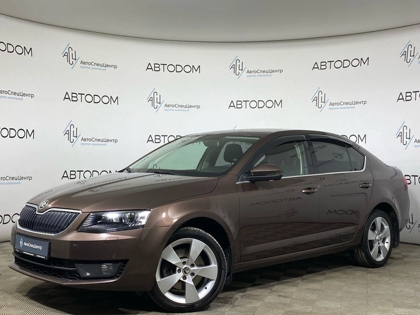 Автомобиль Skoda Octavia III поколение (A7) 1.8 AMT (180 л.с.) Style Коричневый 2017 с пробегом 88 000 км
