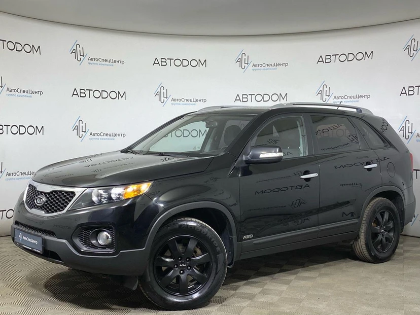 Kia Sorento II поколение 2.4 AT 4WD (175 л.с.) Comfort Чёрный 2012 с пробегом 176 086 км