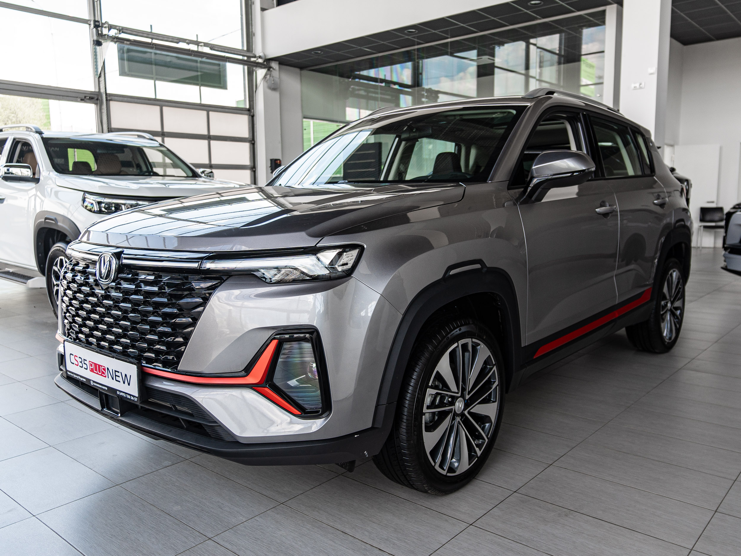 Автомобиль Changan CS35PLUS I [рестайлинг] 1.4 AMT (150 л.с.) Tech Серый 2025 новый