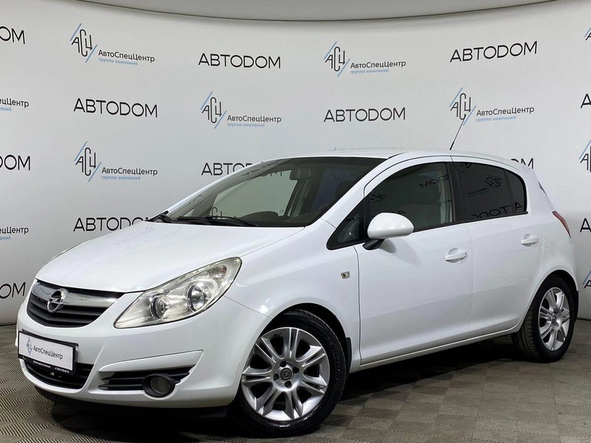 Автомобиль Opel Corsa IV поколение (D) 1.4 AT (100 л.с.) Base Белый 2010 с пробегом 76 344 км
