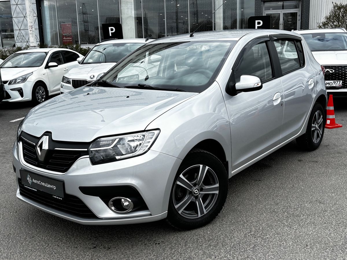 Renault Sandero II [рестайлинг] 1.6 AT (102 л.с.) Drive Бежевый 2019 с пробегом 38 000 км