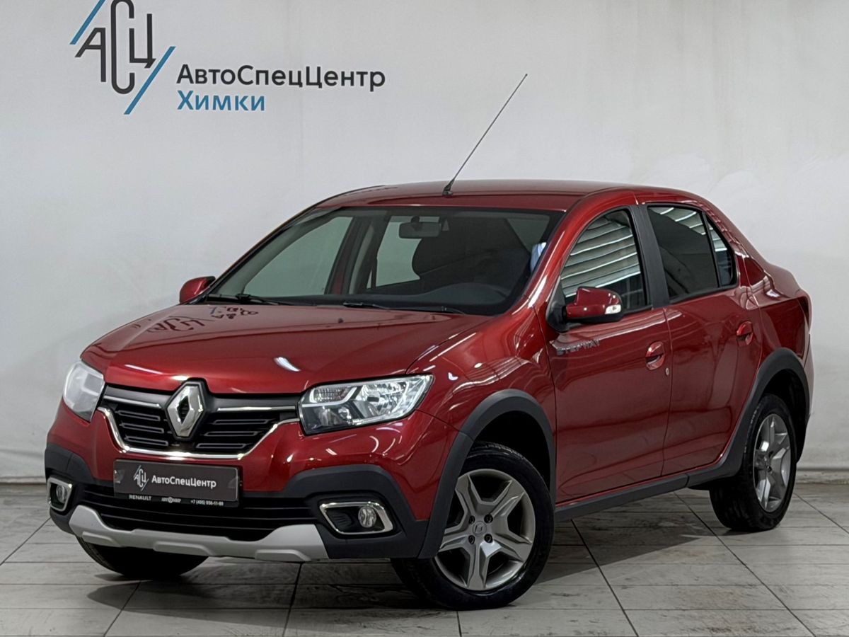Renault Logan II [рестайлинг] 1.6 MT (82 л.с.) Base Красный 2021 с пробегом 68 000 км