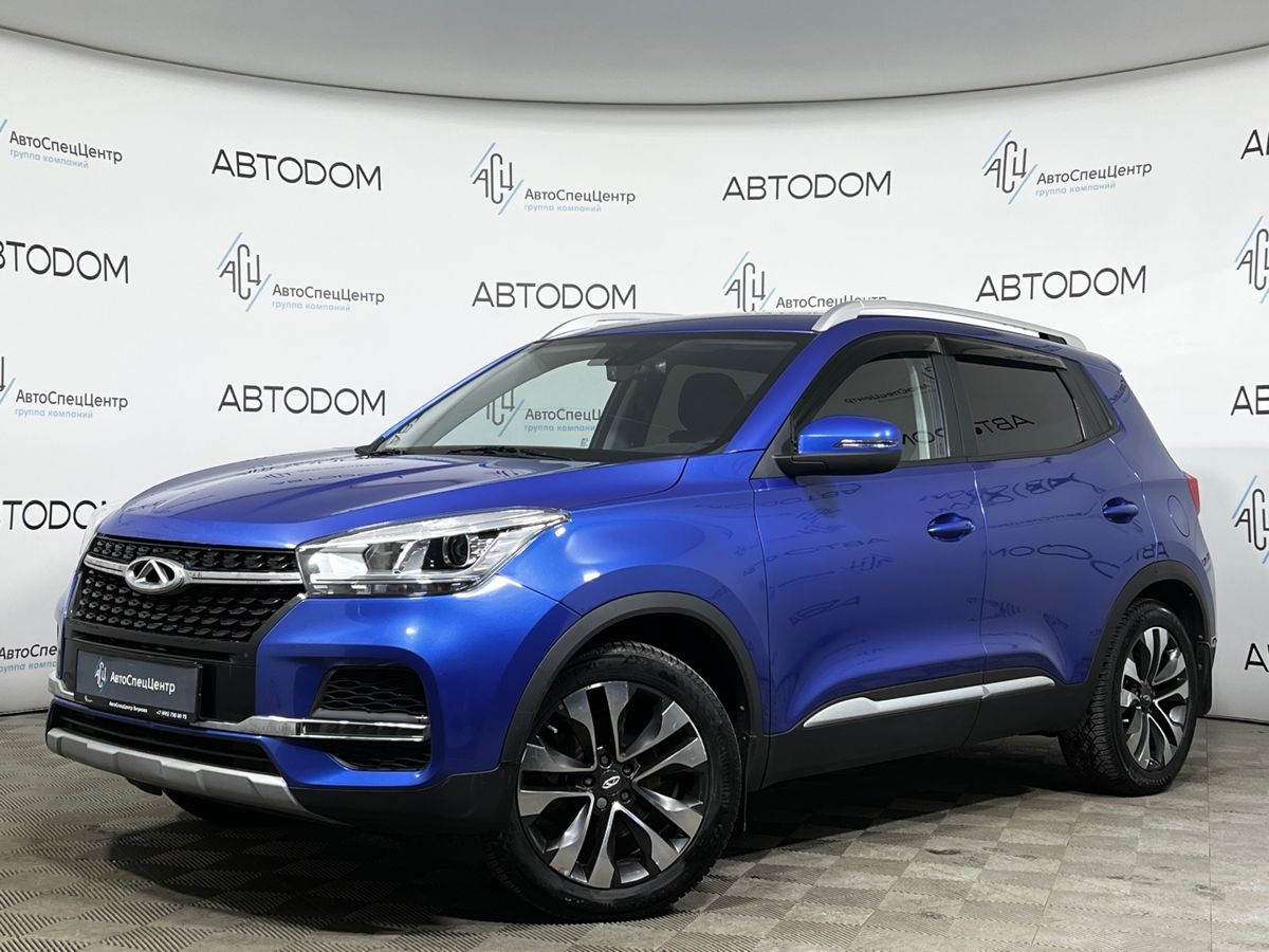 Автомобиль CHERY Tiggo 4 I [рестайлинг] 1.5 AMT (147 л.с.) Cosmo Синий 2021 с пробегом 76 066 км