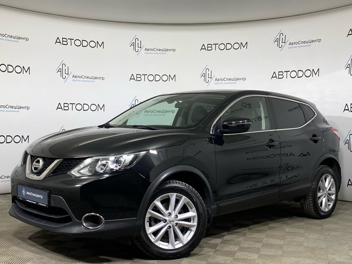 Автомобиль Nissan Qashqai II [рестайлинг] 1.2 CVT (115 л.с.) Импорт Чёрный 2018 с пробегом 121 253 км