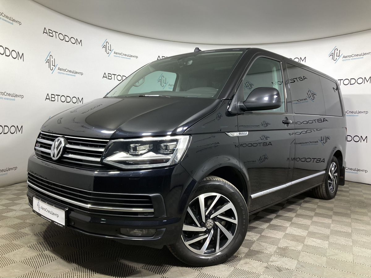 Автомобиль Volkswagen Multivan IV поколение (T6) 2.0d AMT 4WD (204 л.с.) Base Чёрный 2019 с пробегом 265 912 км
