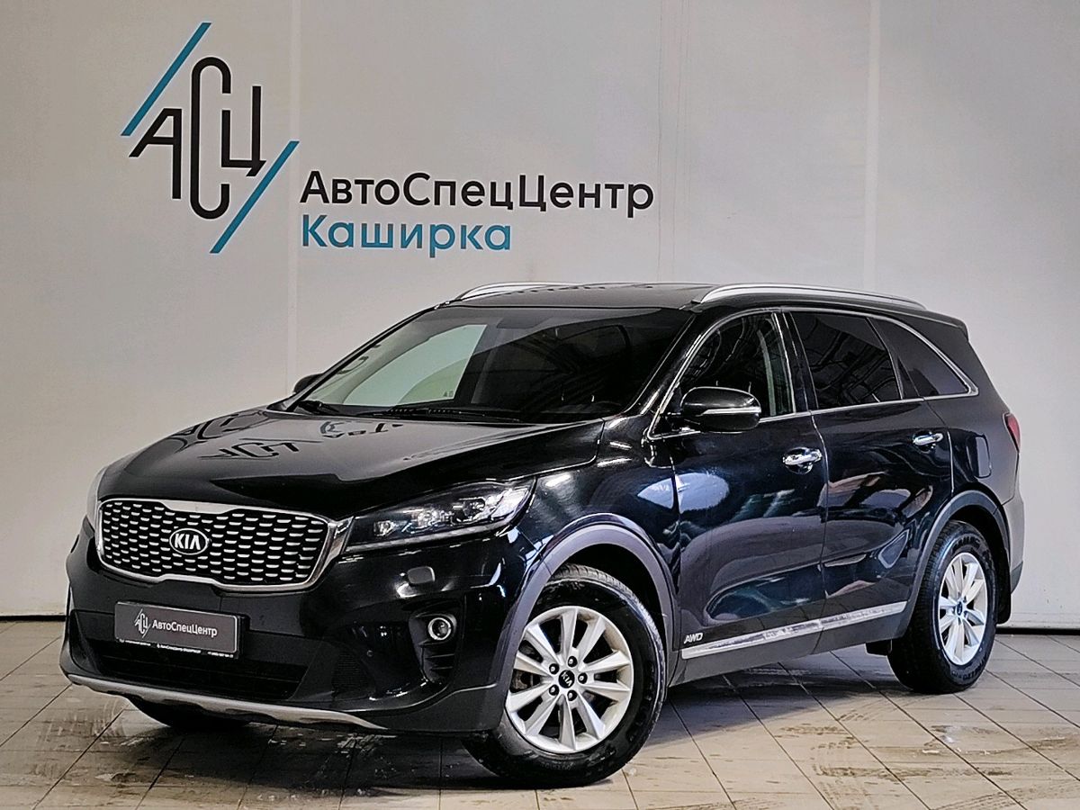 Kia Sorento III [рестайлинг] 2.4 AT 4WD (188 л.с.) Luxe Чёрный 2019 с пробегом 138 304 км