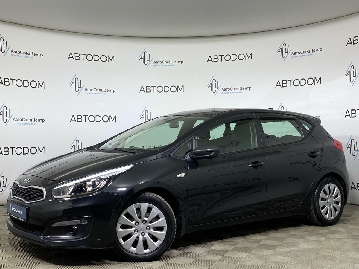 Kia Ceed II [рестайлинг] 1.6 AT (130 л.с.) Comfort Чёрный 2017 с пробегом 78 978 км