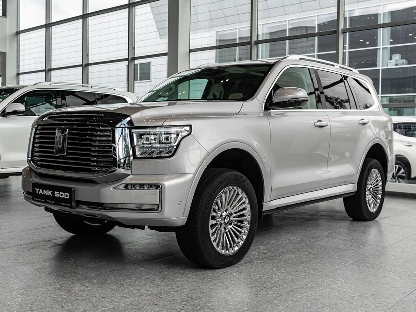 Автомобиль TANK 500 I поколение 2.0hyb AT 4WD (299 л.с.) Premium Серебристый 2025 новый