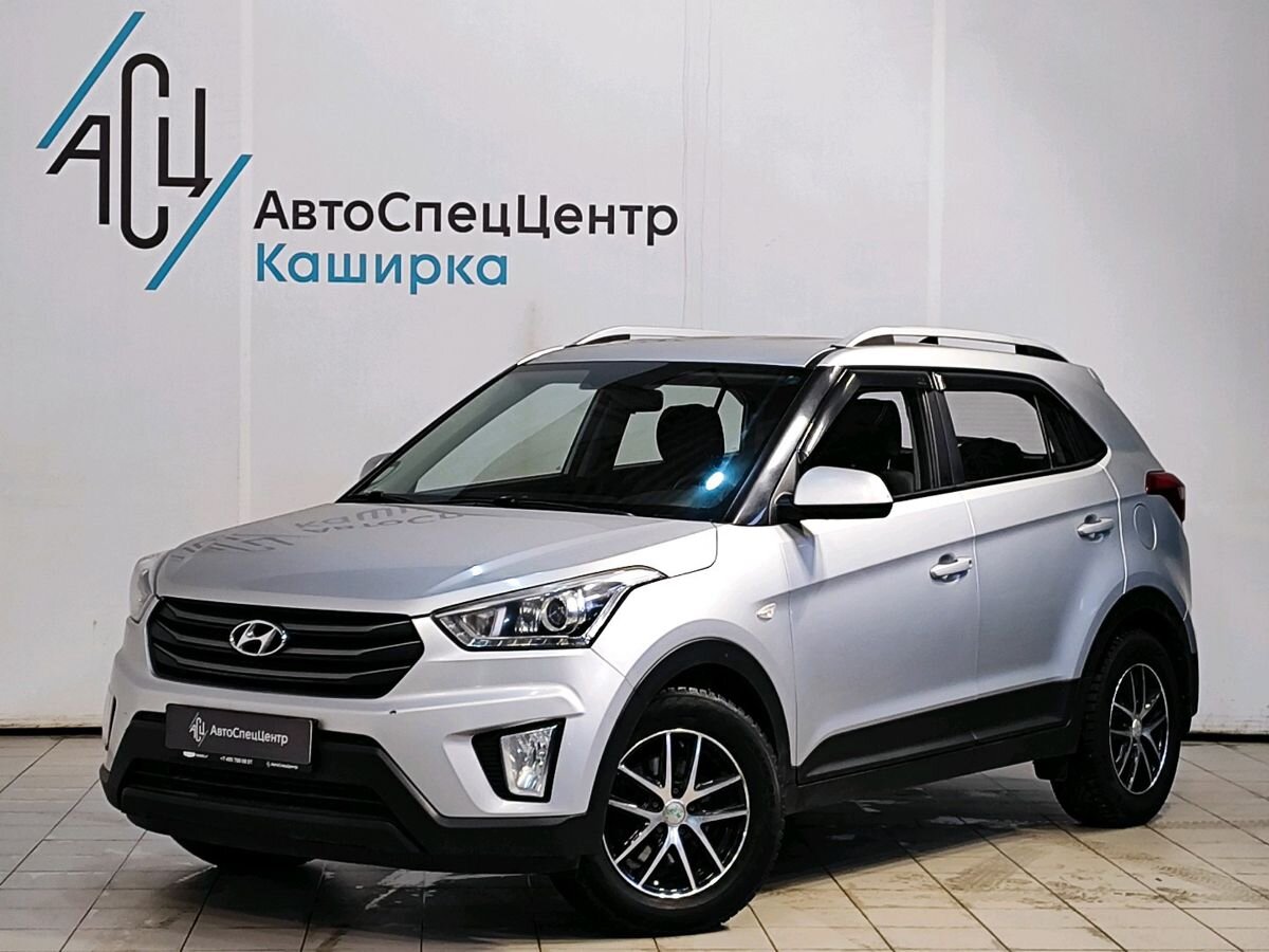 Автомобиль Hyundai Creta I поколение 1.6 AT 4WD (121 л.с.) Travel + Advanced 2019 Серебристый 2017 с пробегом 137 667 км
