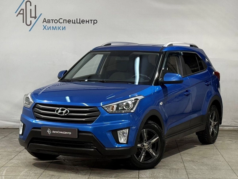 Автомобиль Hyundai Creta I поколение 1.6 AT (123 л.с.) Comfort Plus Синий 2018 с пробегом 151 240 км