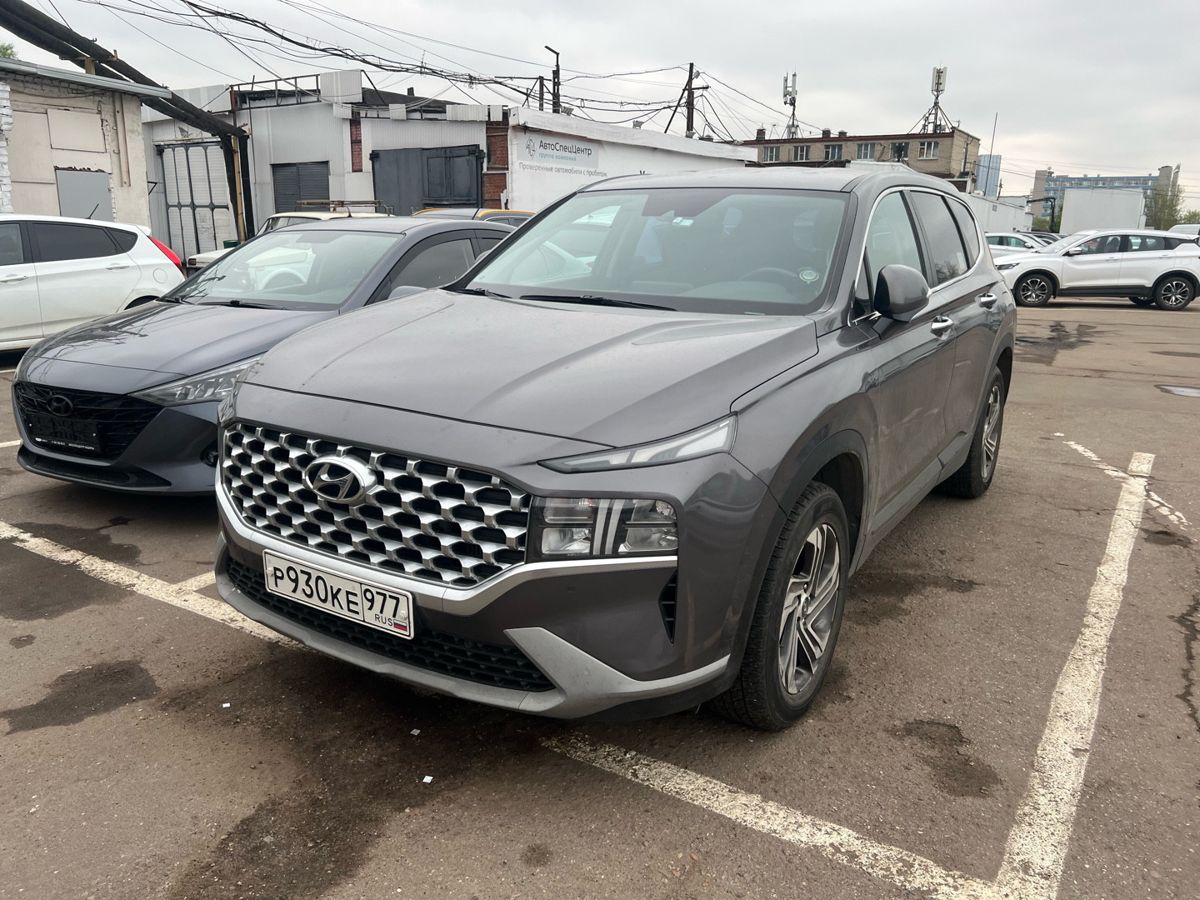 Hyundai Santa Fe IV (TM) [рестайлинг] 2.2d AMT 4WD (202 л.с.) SE (5 мест) Серый 2021 с пробегом 85 020 км