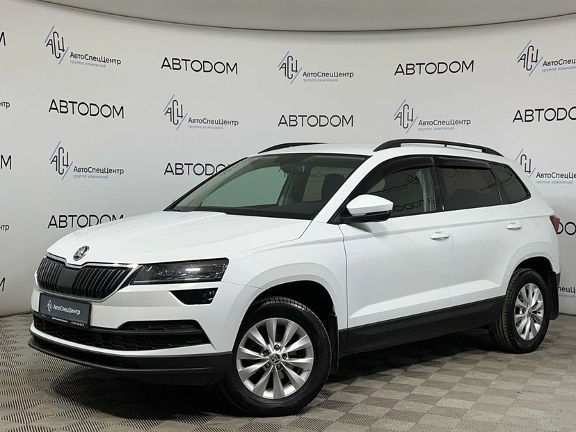 Автомобиль Skoda Karoq I поколение 1.4 AT (150 л.с.) Ambition Белый 2020 с пробегом 103 000 км
