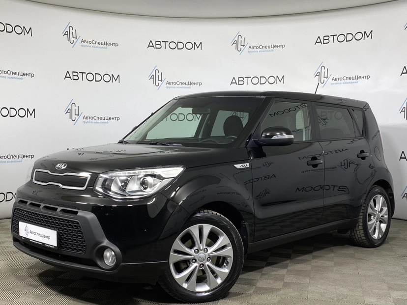 Автомобиль Kia Soul II поколение 1.6 AT (132 л.с.) Premium Чёрный 2016 с пробегом 181 567 км