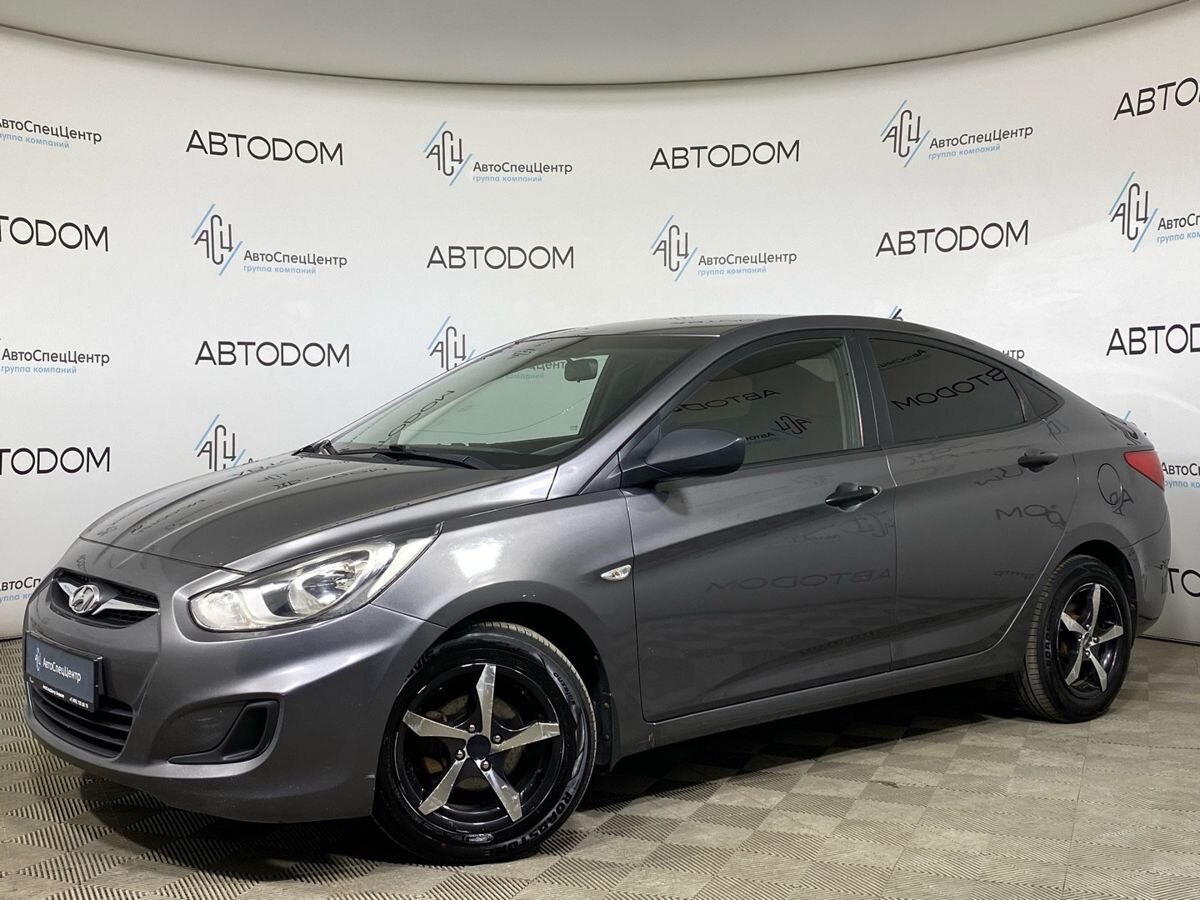 Hyundai Solaris I поколение 1.4 AT (107 л.с.) Comfort Серый 2014 с пробегом 194 715 км