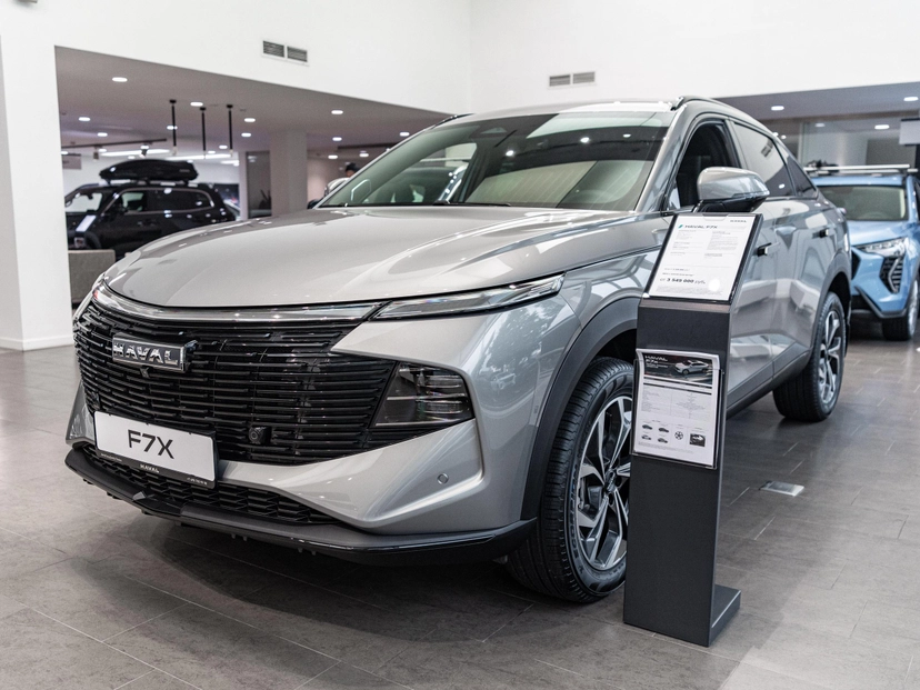 Автомобиль Haval F7x II поколение 2.0 AMT 4WD (192 л.с.) Tech Plus Серый 2025 новый