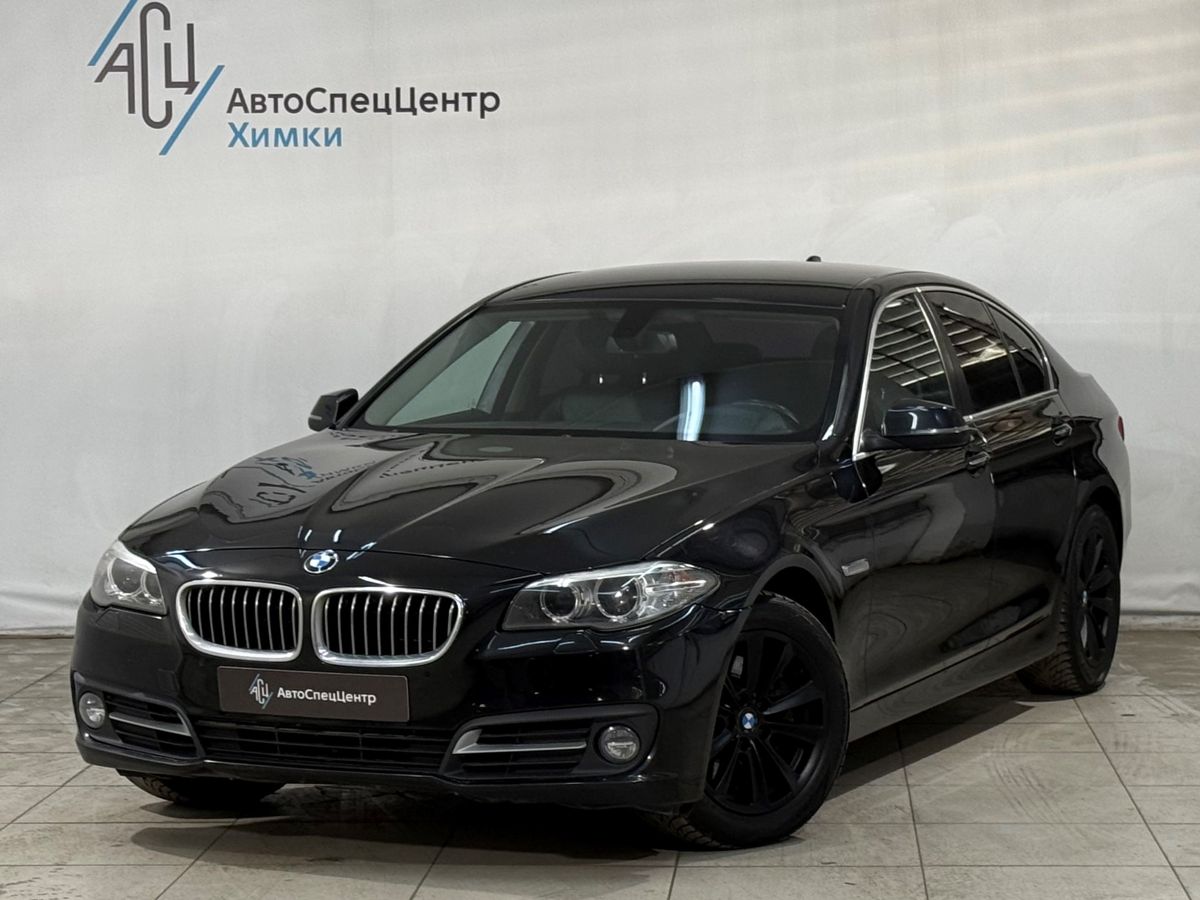 Автомобиль BMW 5 серии VI (F07/F10/F11) [рестайлинг] 528 2.0 AT 4WD (245 л.с.) Base Чёрный 2016 с пробегом 109 000 км