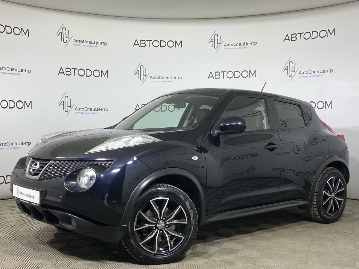 Автомобиль Nissan Juke I поколение (F15) 1.6 CVT (190 л.с.) Base Чёрный 2011 с пробегом 210 500 км