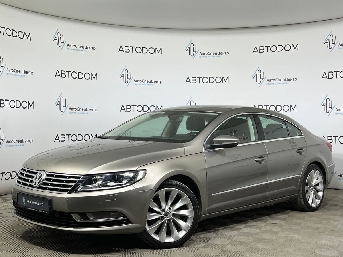Автомобиль Volkswagen Passat CC I [рестайлинг] 1.8 AMT (152 л.с.) Sport Бежевый 2013 с пробегом 227 294 км